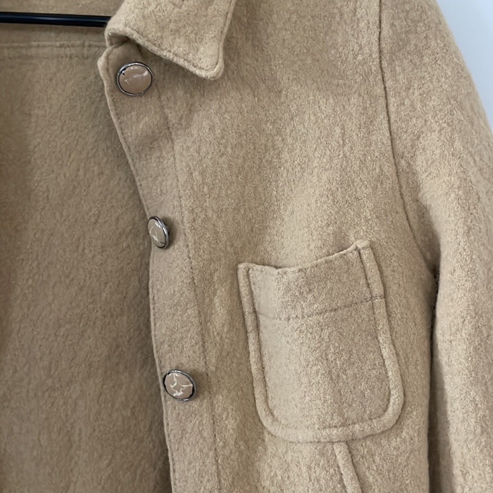 Vintage Cream/Brown Cardigan Sweater